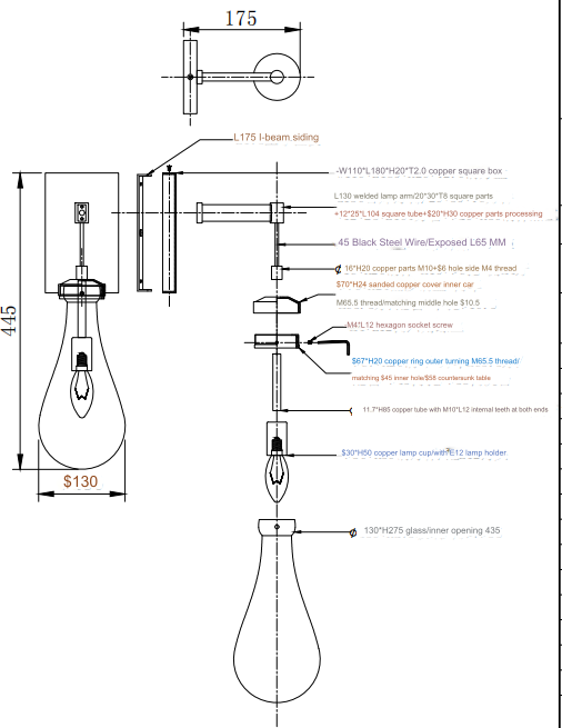 ELOISE Wall Sconce Monarch Lighting